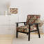 Fauteuil d'appoint rembourré blanc Vintage Boho