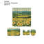 Ensemble de 4 tapis de salle de bain tournesol