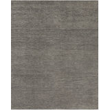 Moroccan Hand-Knotted Wool Area Rug in Dark Gray