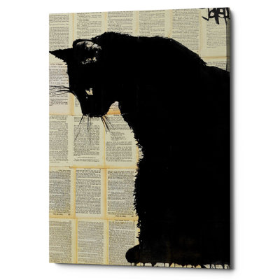 « cat black », impression sur toile