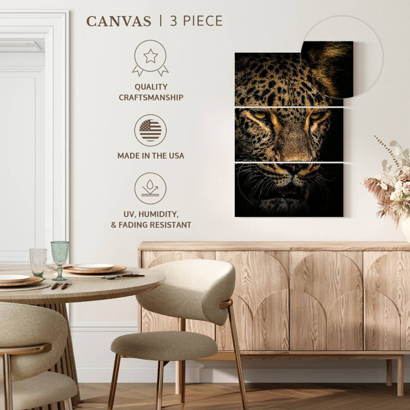 Brampt Waiting Leopard, 74" H x 48" W