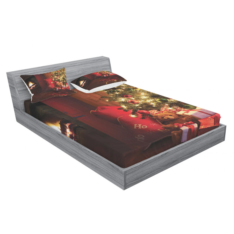 Microfiber Sheet Set, Queen Sheet Set with Fitted Sheet