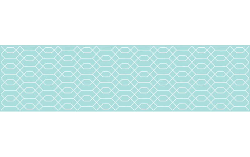 Rosalyn Geometric Kitchen Mat, Runner 66 x 250cm