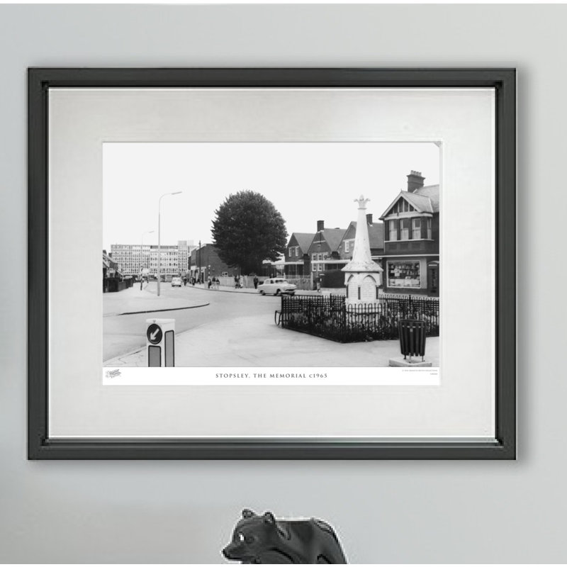 Stopsley, The Memorial C1965 - Single Picture Frame Print, 40cm H X 50cm W x 2cm D
