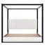 Upholstery Canopy Platform Bed With Headboard And Metal Frame-1452122470