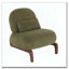 Chaise de salon en velours avec coussin moelleux, fauteuil d'appoint sans accoudoirs avec pieds en bois massif-1010561910