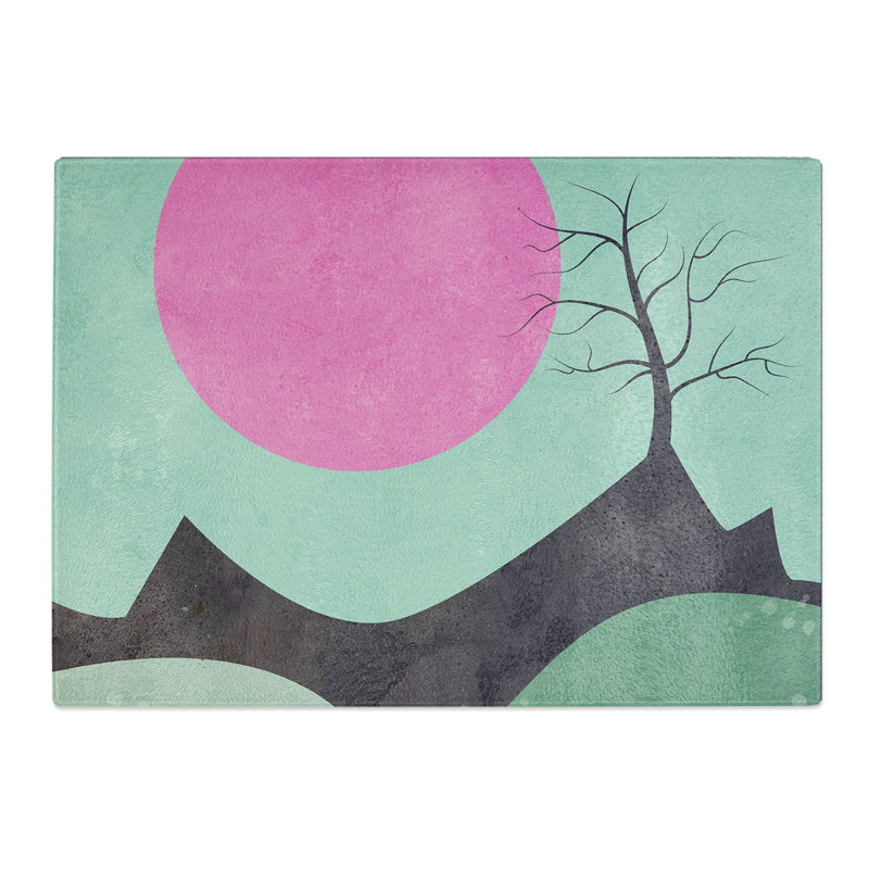 Modern Landscape Chopping Board, 20cm W x 28.5cm L