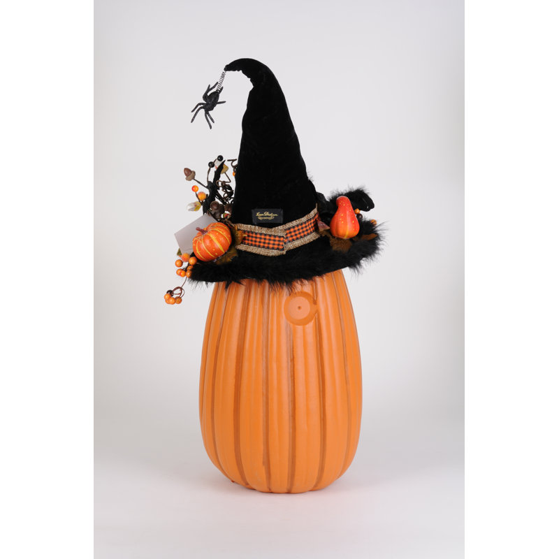 Lighted Tall Fiber Optic Pumpkin