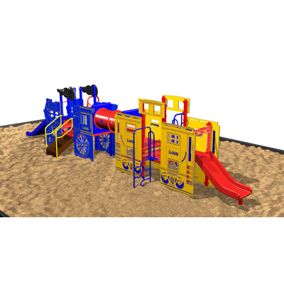 Floor Mounted Metal Playground