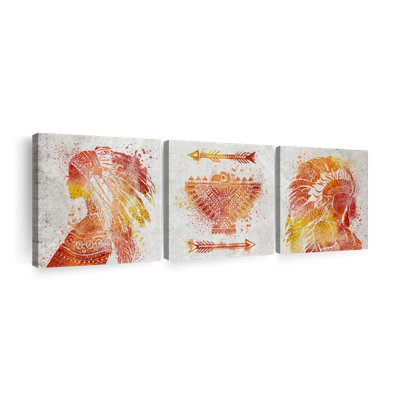 Impression sur toile multi-pièces North American Indian Chief