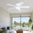 46" Low Profile Ceiling Fan Light With Remote/app Control-266126132