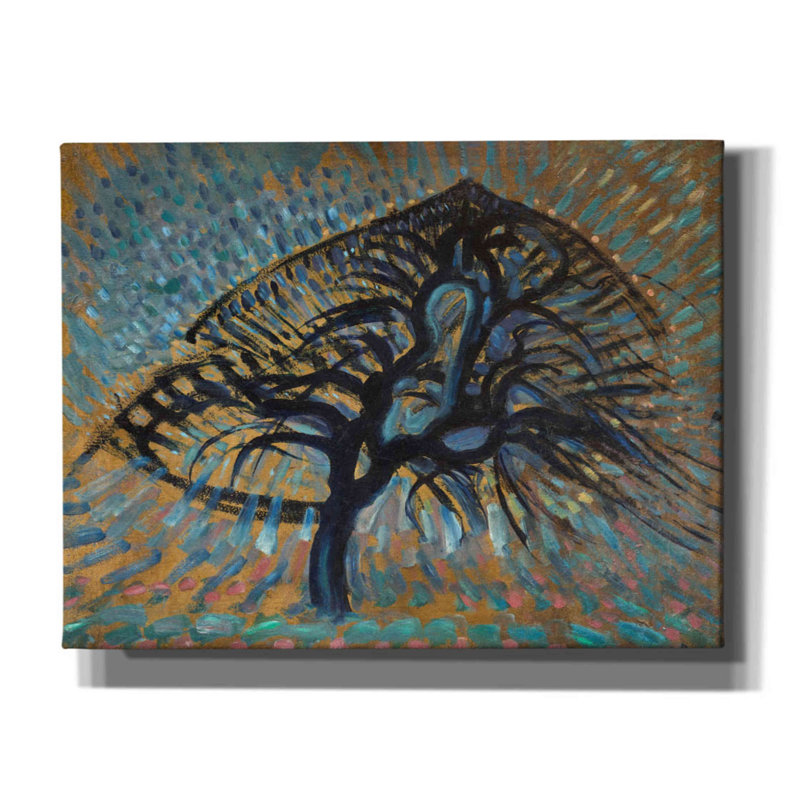 «Apple Tree, Pointillist Version 1908-1909» par Piet Mondrian, estampe numérique sur toile, H 26 po x l 34 po x P 1,5 po