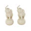 Cole And Grey Ceramic Trumpeting Elephant Decorative Sculpture With Round Base