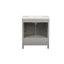 Élégant meuble-lavabo autoportant de 30 po avec plateau en marbre et lavabo en céramique-327157387