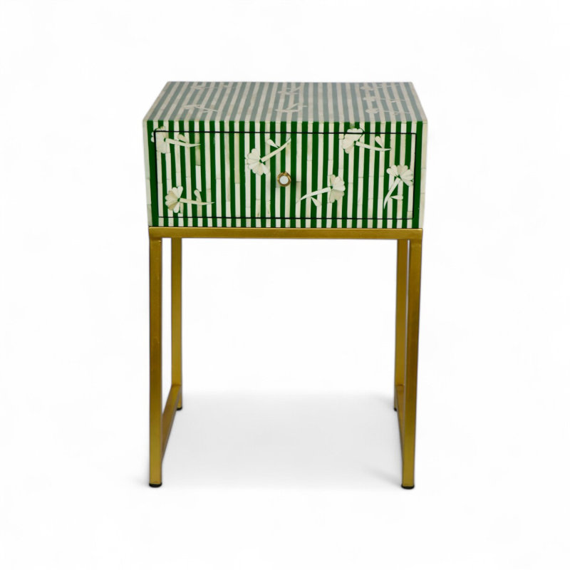 Table de chevet Bone Inlay