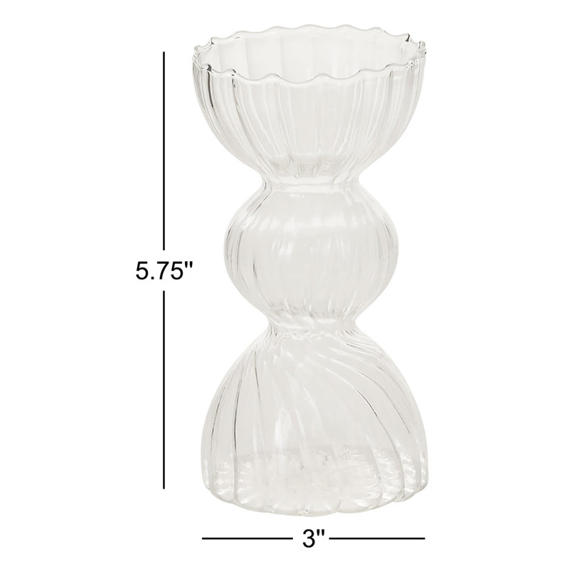 Amaya 5.75'' Handmade Glass Table Vase
