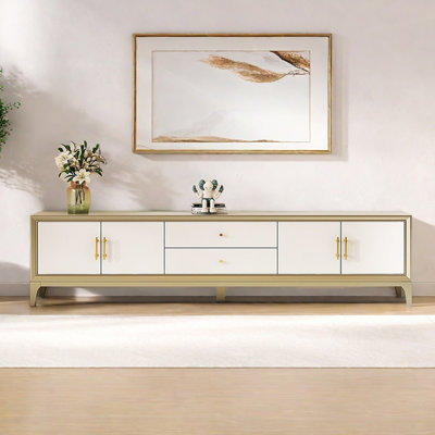 Solid wood mahogany TV cabinet