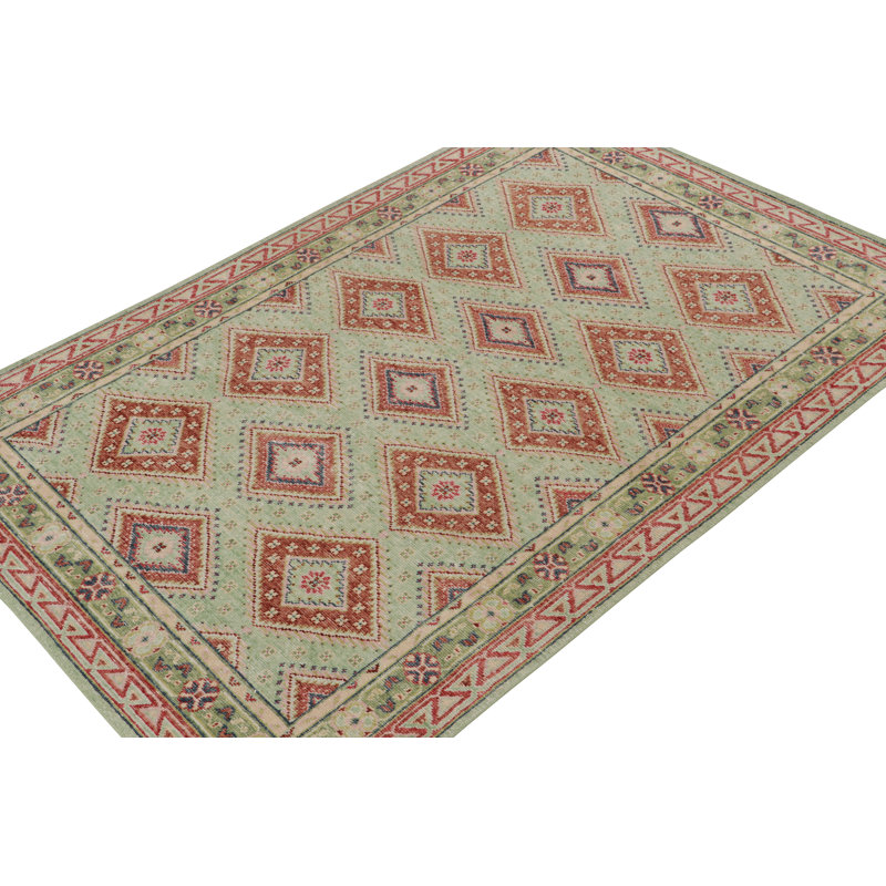 One-of-a-Kind 6’2” X 9’ Hand Knotted Area Rug