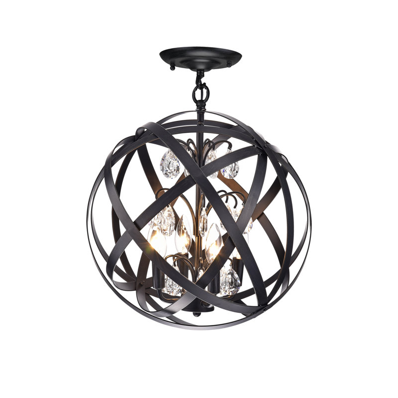 Hannon 4 - Light Dimmable Globe Chandelier