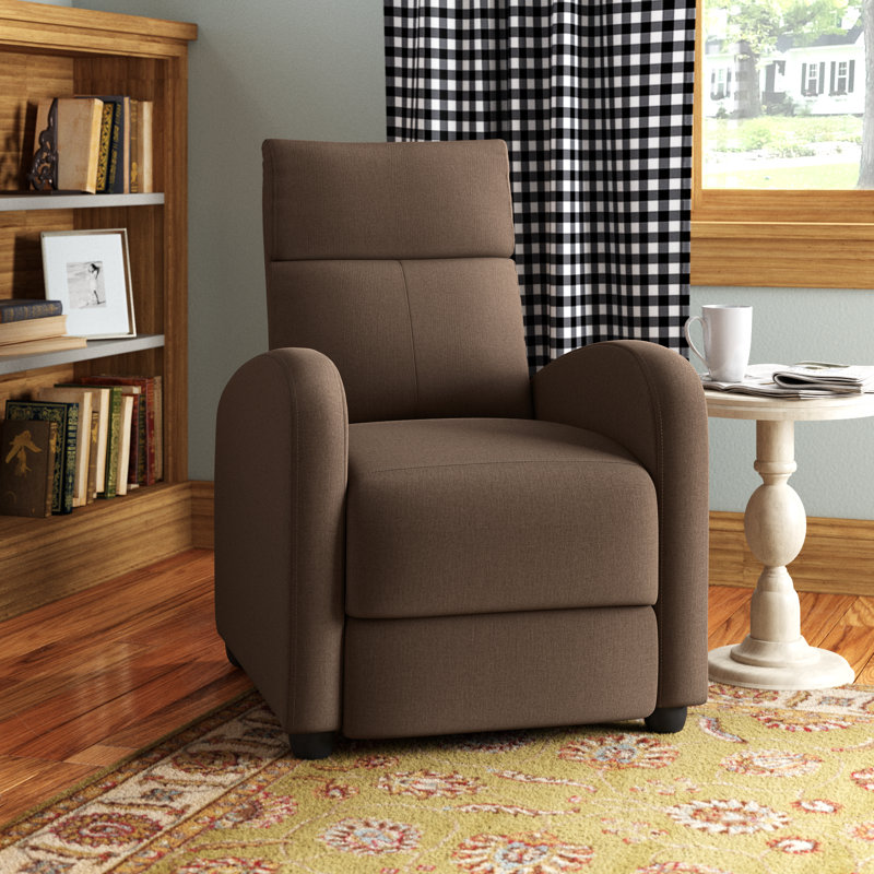 Fauteuil inclinable large de 28,8 po Kraker, Mélange de polyester brun