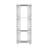White Bookcase In Melamine With Open Storage-815459119