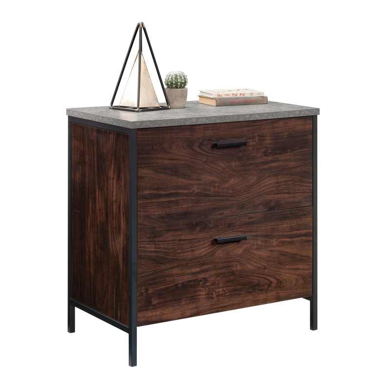 Classeur vertical 2 tiroirs Anrey, Marron foncé