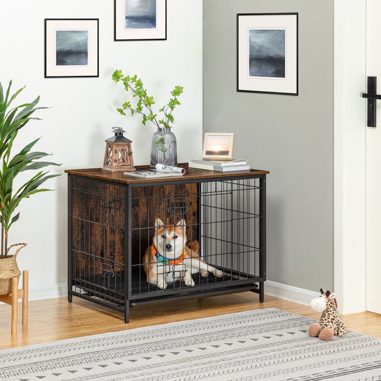 Tucker Murphy Pet Adrihana Pet Crate Size: 34.46 H x 42.52 W x 29.92 D DAD221B022614557ADF472F5958CE9E2