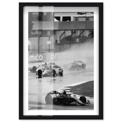 Watch me go Shadowbox Print Sports Framed Prints by Notoriart, Black Frame, 25 x 37