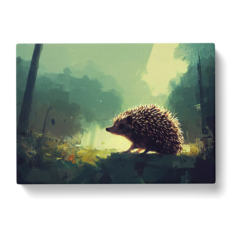 Hedgehog Art Painting Vol.2 - Wrapped Canvas, 50cm H x 76cm W x 3cm D