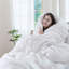 Ensemble de housse de couette légère avec fermeture à glissière 8 attaches 100% coton lavé MooMee-109236630-111219967