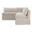 Gusella Slipcover Dining Banquette Beige 121In-127271397-127271399