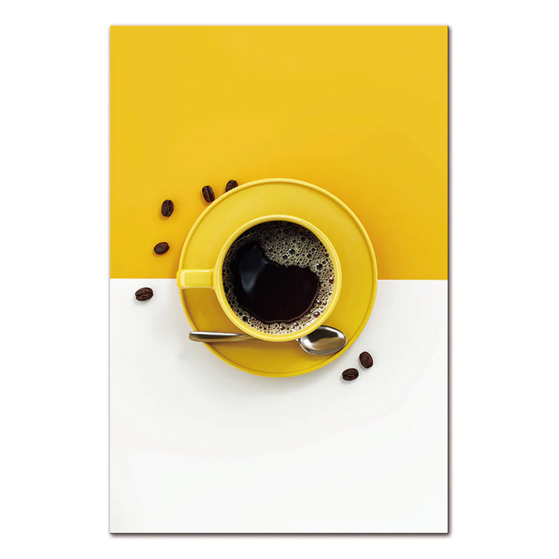Yellow Theme Coffee Acrylic Print