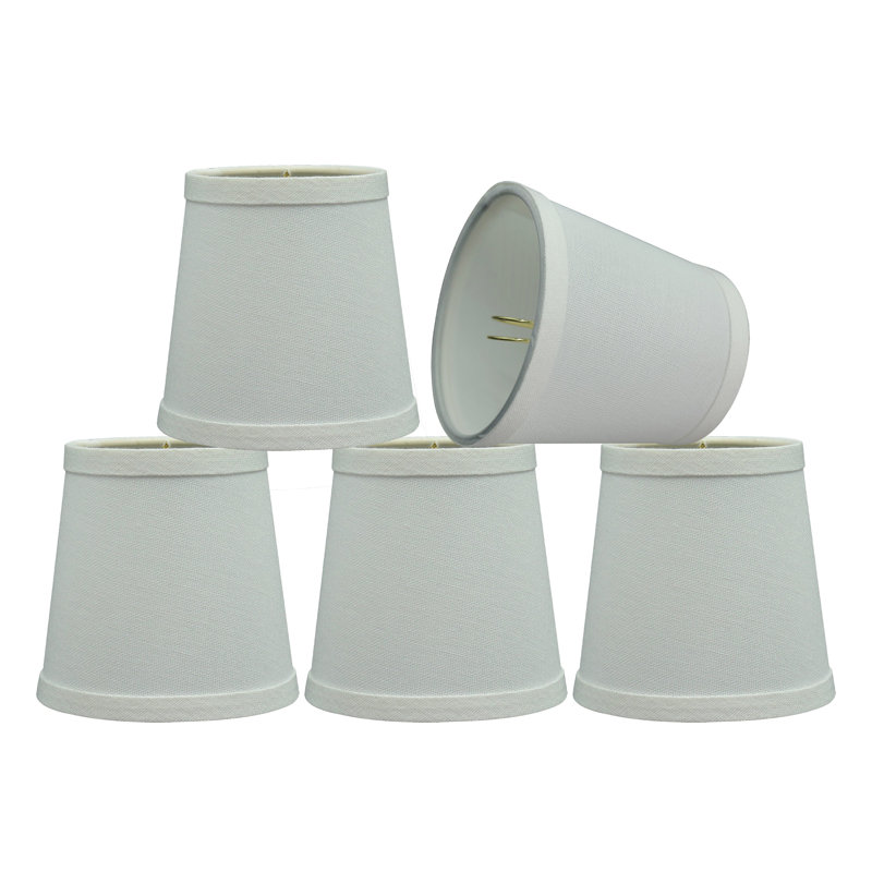Abat-jour empire en lin Eastan H 5 po Eastan, H 4 po x l 3 po x P 4 po, Blanc