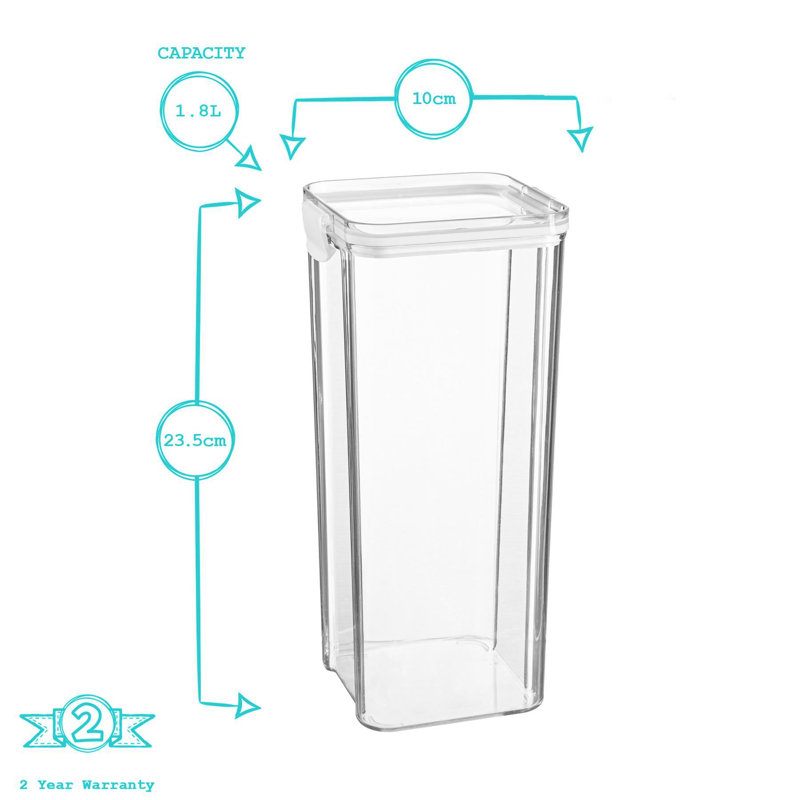 Argon Tableware - Food Storage Containers - 1.8 Litre, White