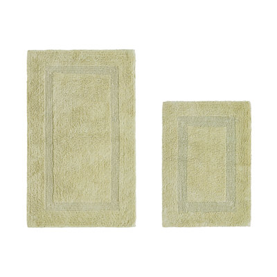 Ensemble de tapis de salle de bain réversibles super absorbants 2 pièces Lux