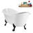 71" Streamline Clawfoot Tub,Tray,Drain and Clawfeet-101628942-102360904