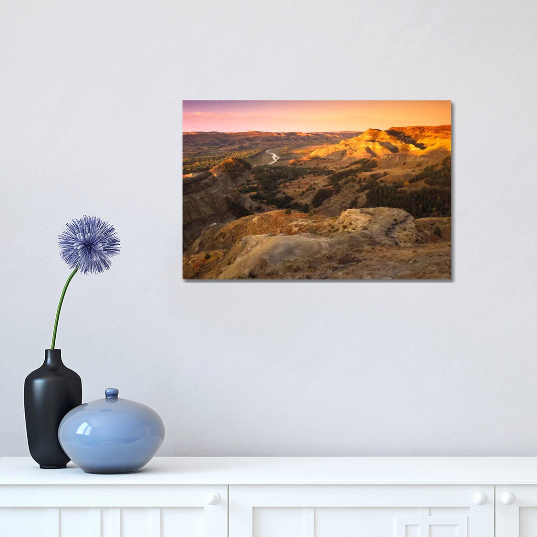 Little Missouri River, Theodore Roosevelt National Park, North Dakota by Tim Fitzharris - Wrapped Canvas Print