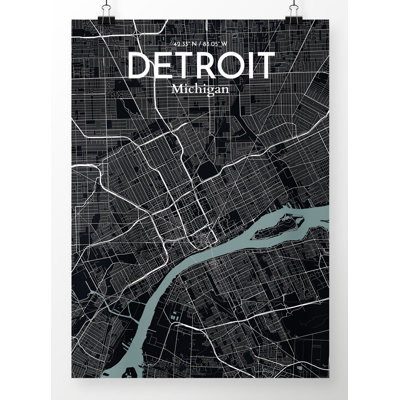 " Detroit City Map "