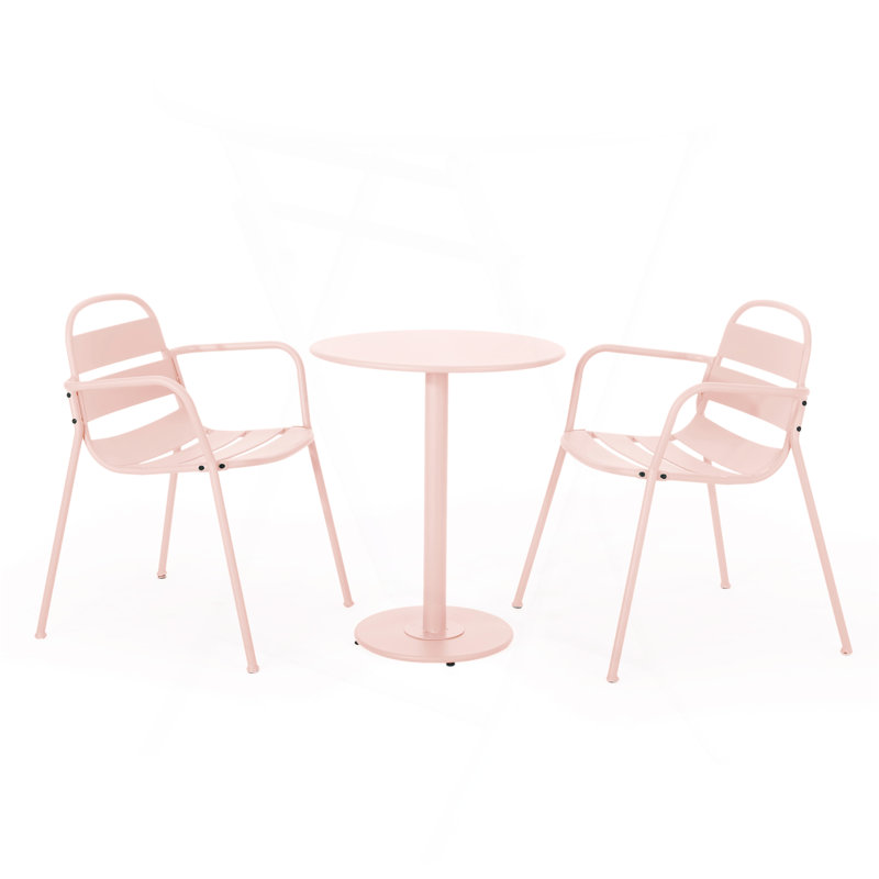 Élégant Aarti avec une finition mate et un design tout en courbes pour une détente extérieure moderne, Rose