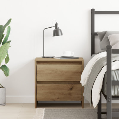 45cm W Manufactured Wood Bedside Table