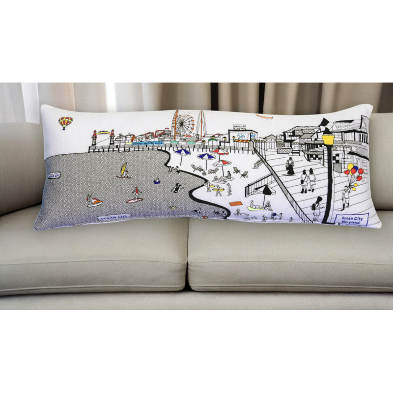 Coussin Ocean City Maryland, Blanc