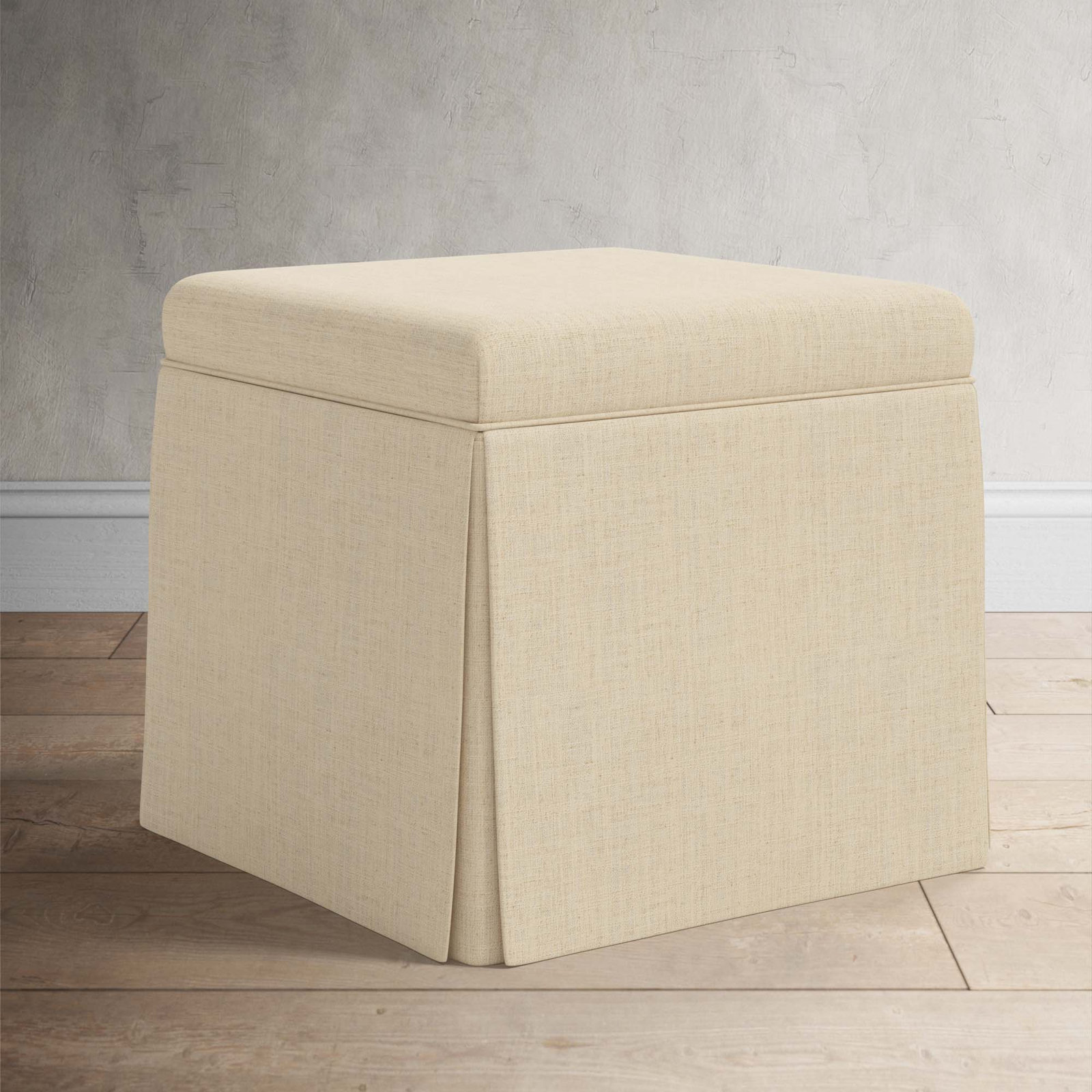 Bash 20" Ottoman, Classic Linen Linen