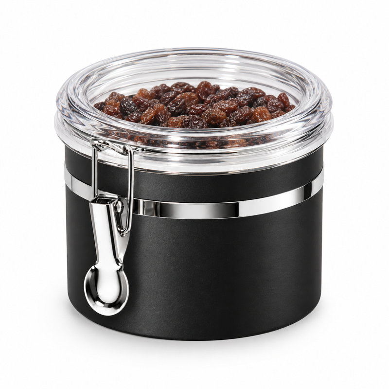 Boîte à pinces en acier inoxydable avec couvercle transparent (H 3,5 po, 26 oz)