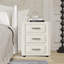 Table de chevet 3 tiroirs en velours-1678336555