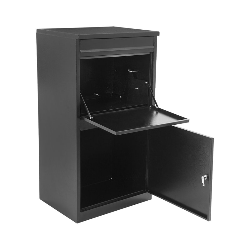 Delivery Box, Wall-Mounted Parcel Drop Box, Mail Box With Key Lock