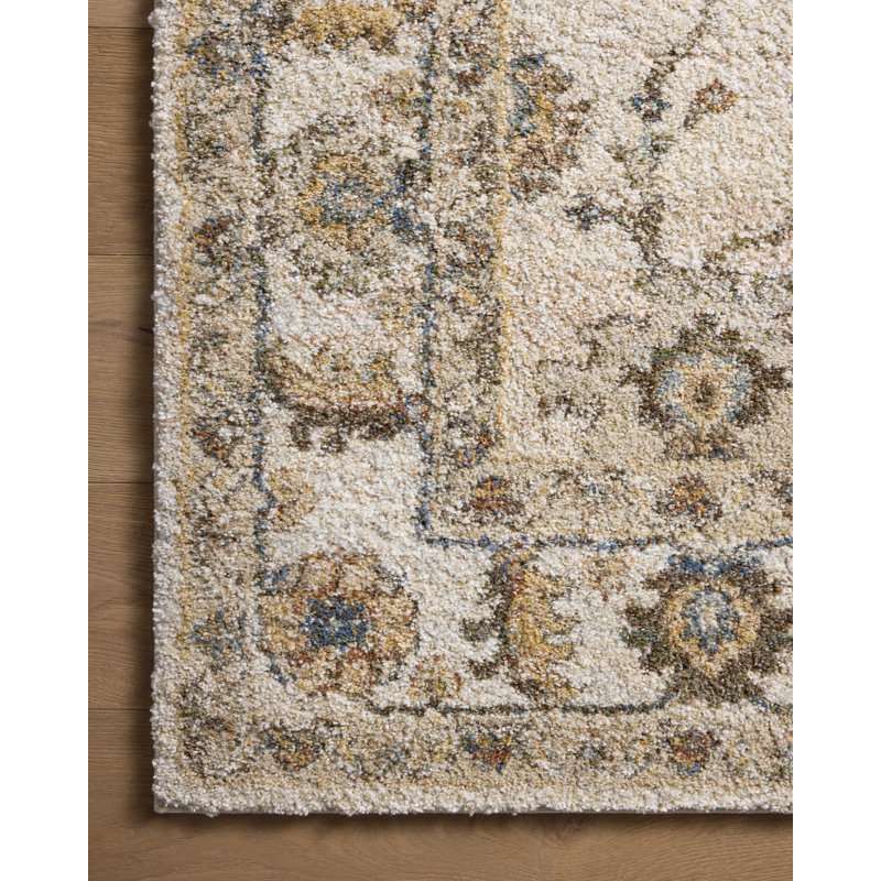 Charlton Home® Devara Ivory / Multi Area Rug, Rectangle 2'7" x 4'