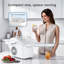 Machine à glaçons de comptoir Havato avec 2 tailles, machines à glaçons autonettoyantes, 26 lb / 24 heures, 8 cubes de glace prêts en 6 minutes pour la maison / cuisine / bar / fête / camping-111088702