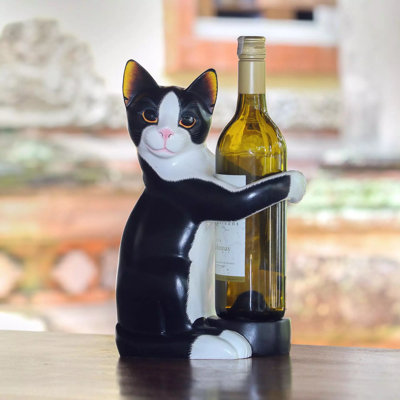 Support à vin de table pour 1 bouteille kitty fermoir Enyeart