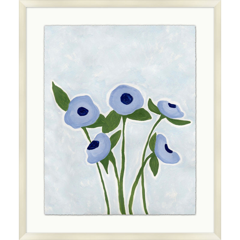 Periwinkle Floral Study 3 Print by Lillian August