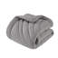 Édredon 3 pièces double / grand, style gris, rembourrage de 350 g / m², lavable à la machine, contient et 2 taies décoratives, étiquetées, incluses